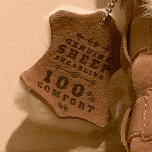 Mark Nason Los Angeles Bliss Genuine Sheep Shearling Fur Chestnut Suede Boot 6.5 - Picture 15 of 15